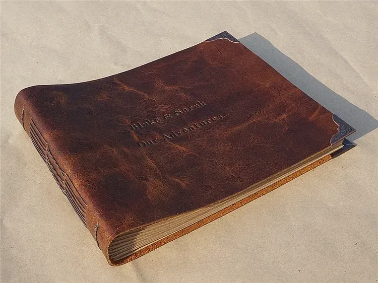 Custom Leather Scrapbook Album