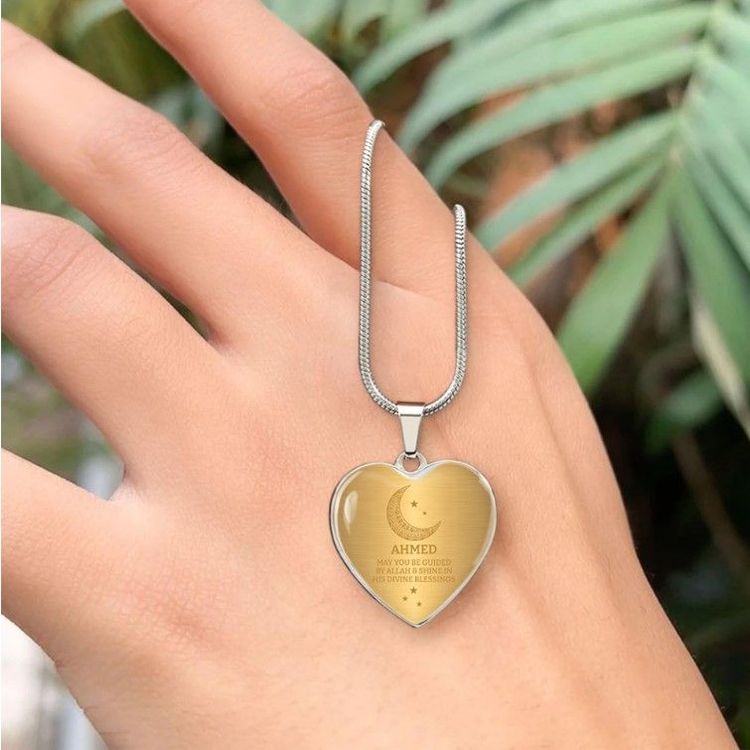 Personalized Heart Keychain/Necklace For Wife