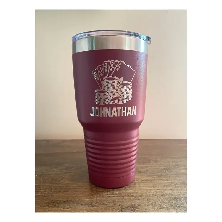 Customized Poker Gift Tumber