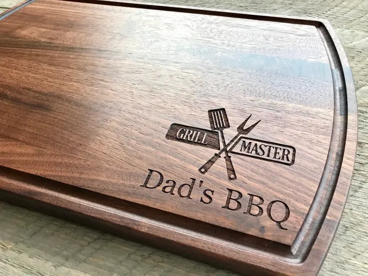 Dad's BBQ small Bamboo cutting board