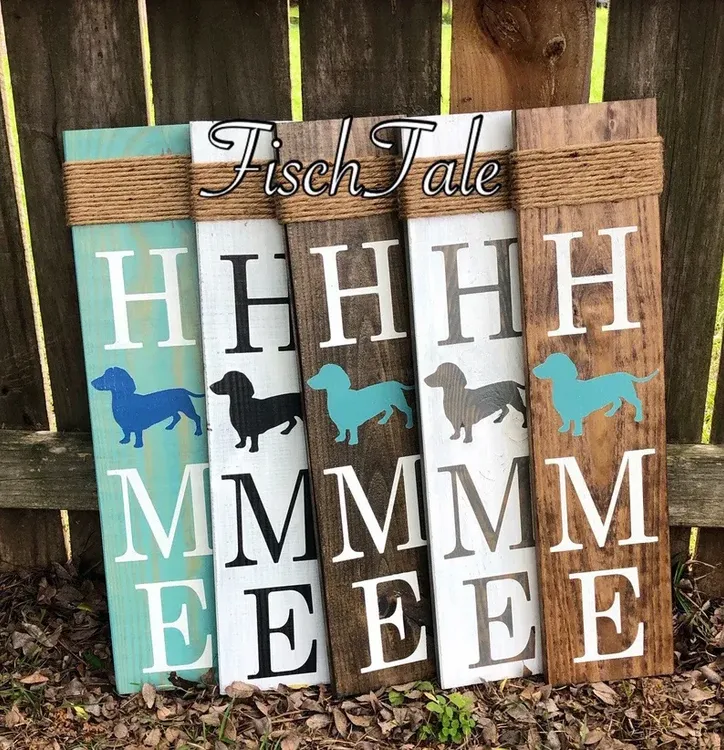 Dachshund Home Sign