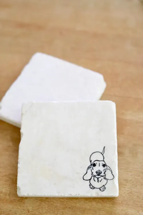 Dachshund Marble Coaster