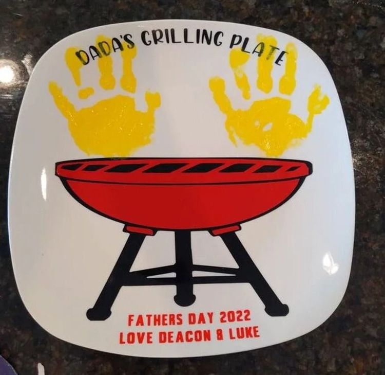 Dad Grilling Plate