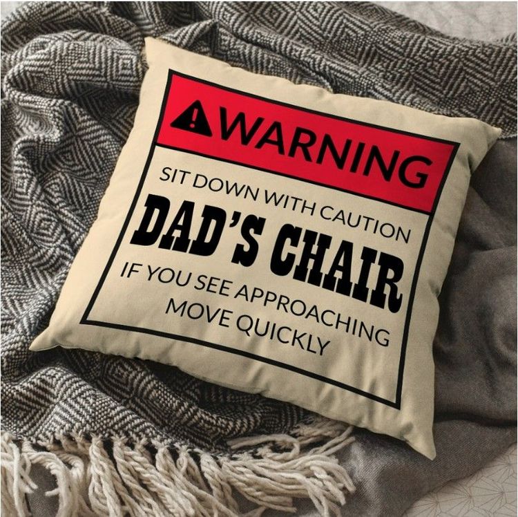 Sit Down With Caution Pillow
