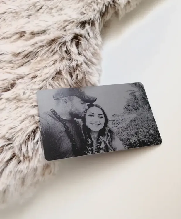 Engraved Picture Wallet Insert