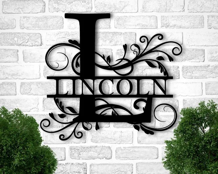Family Name Metal Sign