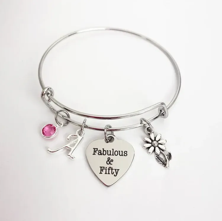 Fifty Birthday Bracelet