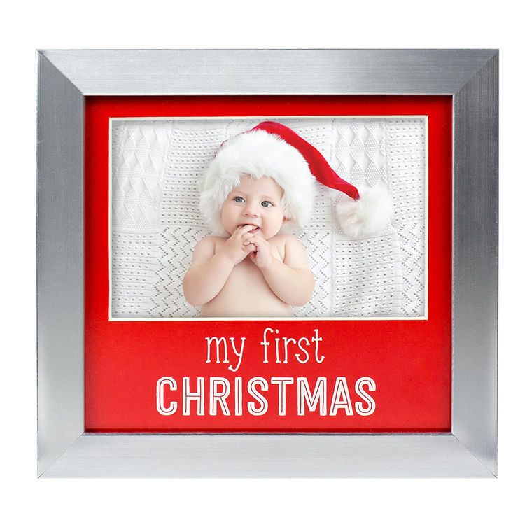 First Christmas Silver and Red Photo Frame