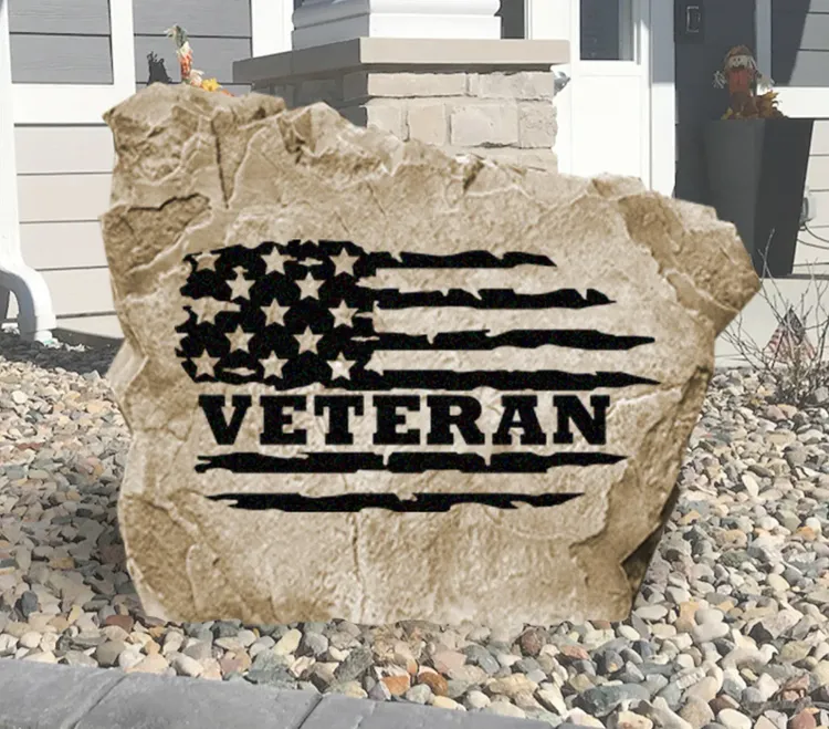 Flag Landscape Stone