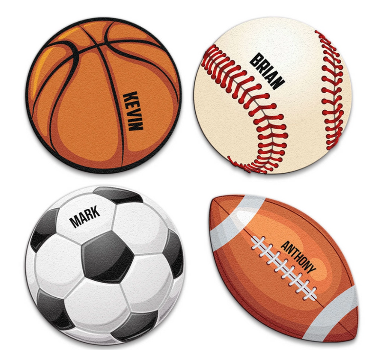 Basketball Custom Shape Rug