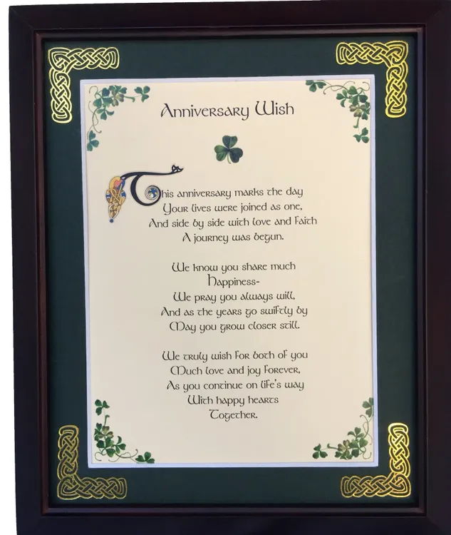 Framed Anniversary Poem