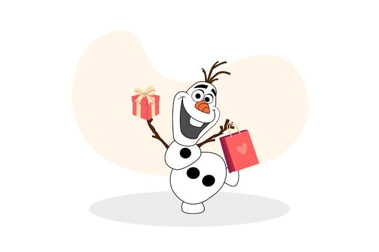 Personalized Frozen Olaf Love Baseball Funny Cartoon Baseball