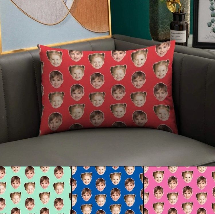 Funny Face Rectangle Pillow