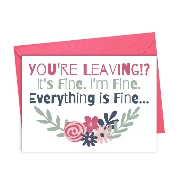 Funny Going Away Card