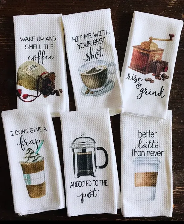 Junior Barista Personalised Coffee Bar Towel Great Coffee Lover