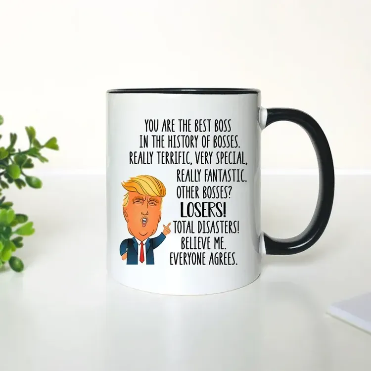 Funny Boss Gift: Donald Trump Boss Mug, Gift for Boss - Men & Women