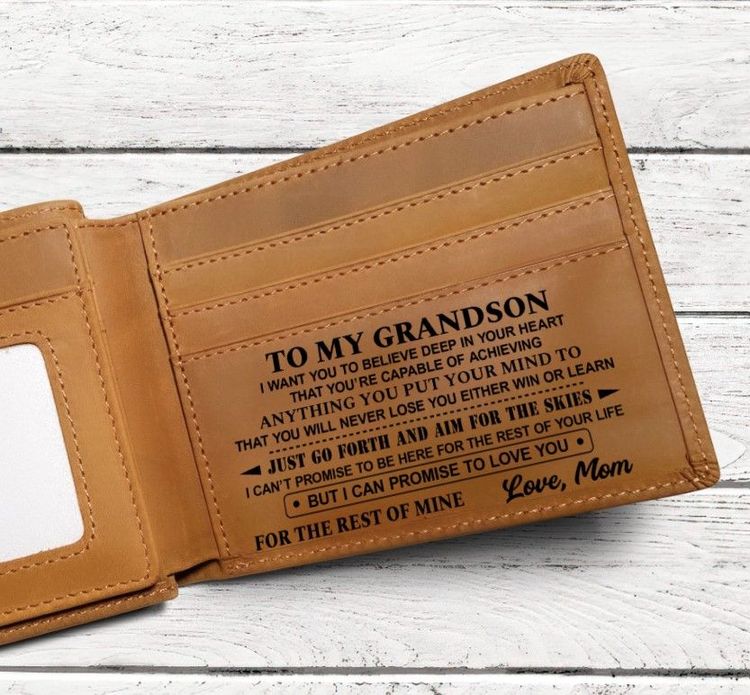 Special Grandson’s Leather Wallet Gift