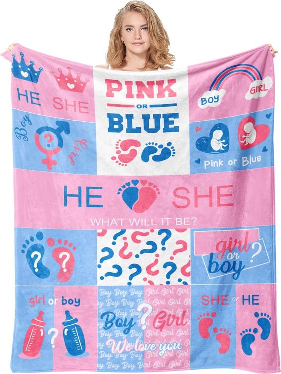 Gender Reveal Blanket