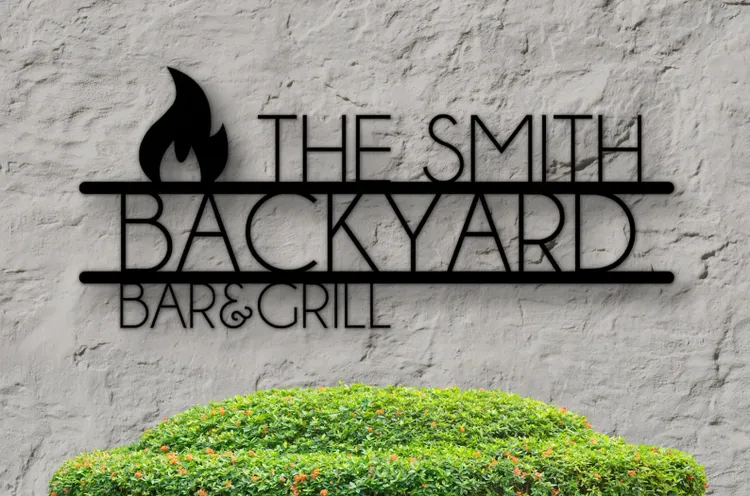 Metal BBQ Sign