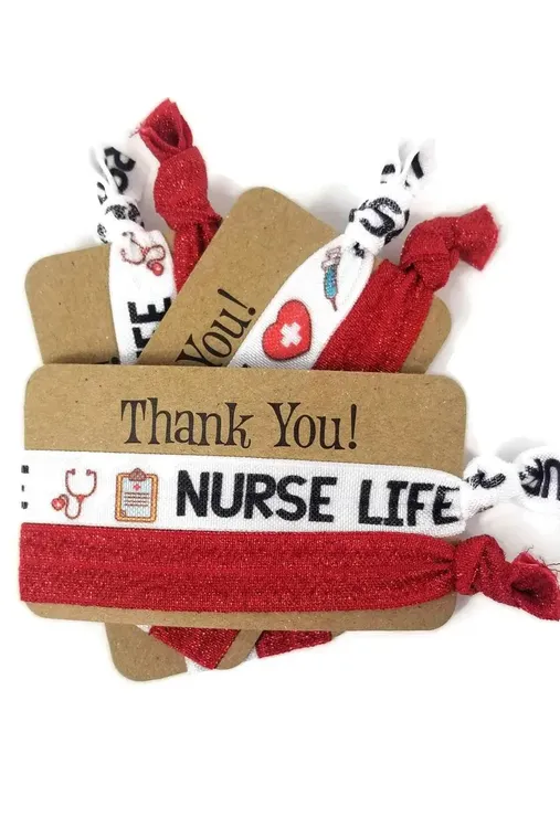 Nurse Stuff Pouch, Personalised Nursing Gift, Nurse Graduation Present,  Congratulations on First Nursing Job Gift and Card 