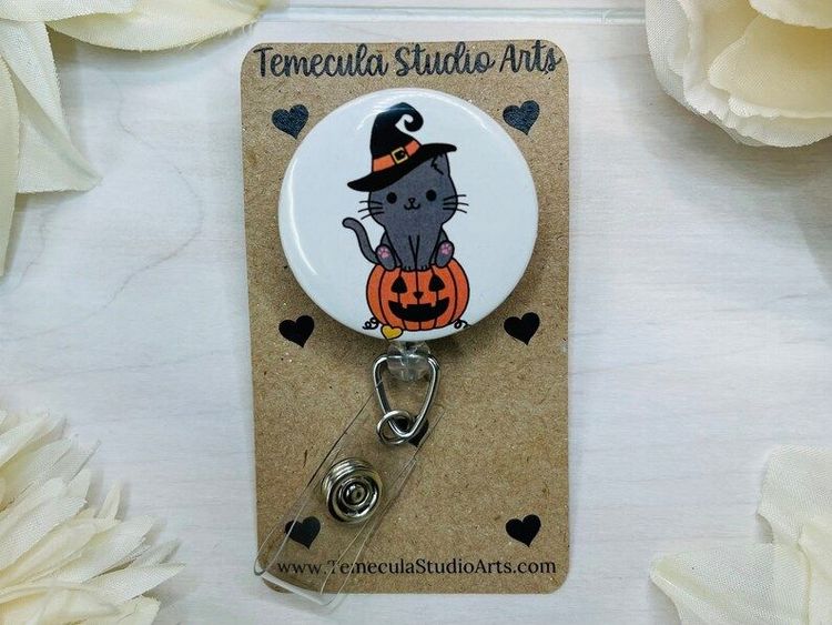 Ghost Badge Reel, Witch Badge Reel, Halloween Badge Reel, Seasonal Badge  Reel, Cute Badge Reel, Glitter Badge Reel, Gifts for Nurse