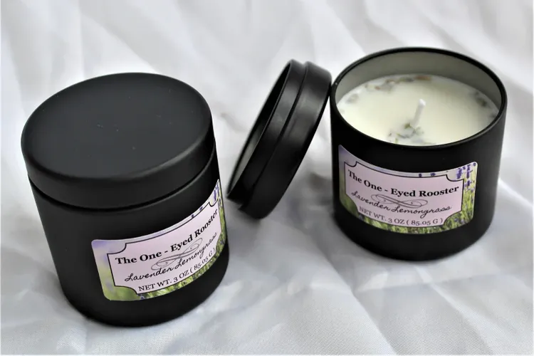 Handmade Candles with Dried Flowers