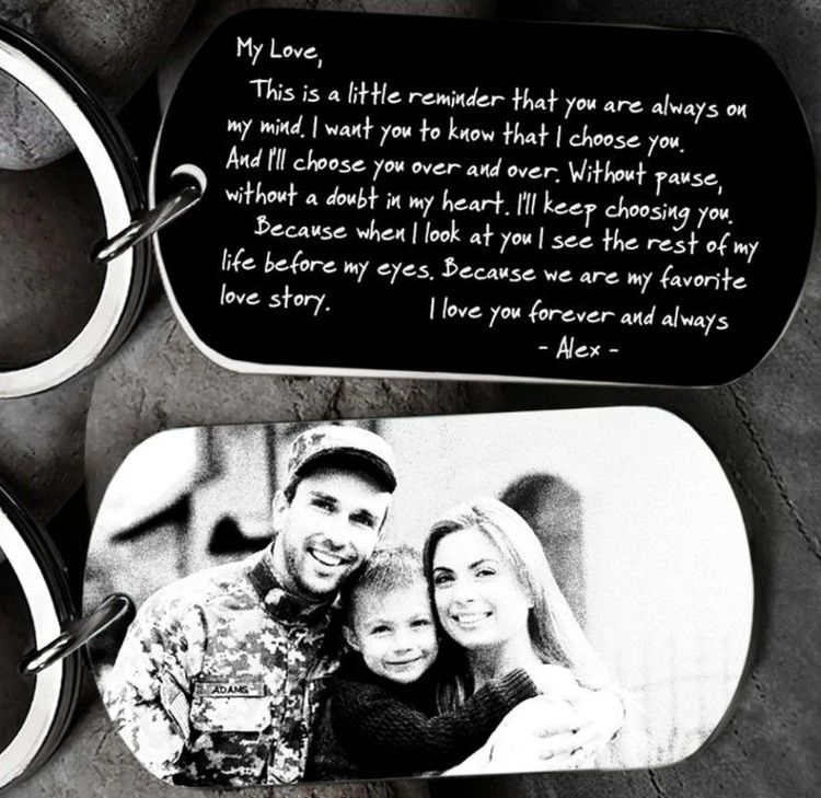 Handwritting to My Love KeyChain