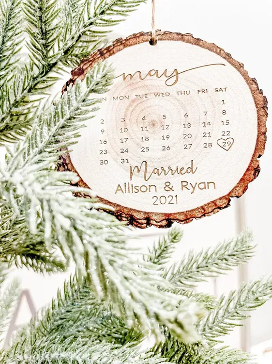 Just Married Ornament