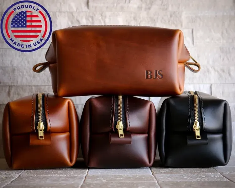 Leather Toiletry Bag