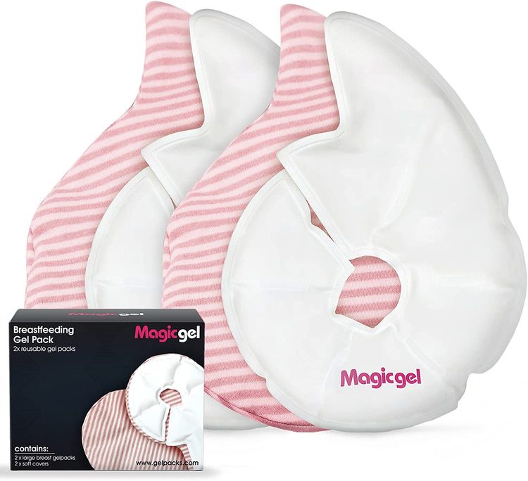 Magic Gel Luxury Breast Therapy Pack | The Breastfeeding Essentials for  Nursing Mothers | Includes 2X Breast Ice Packs (Hot or Cold) for  Breastfeeding