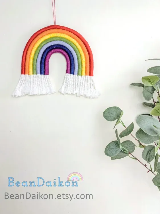 Macrame Rainbow Wall Hanging