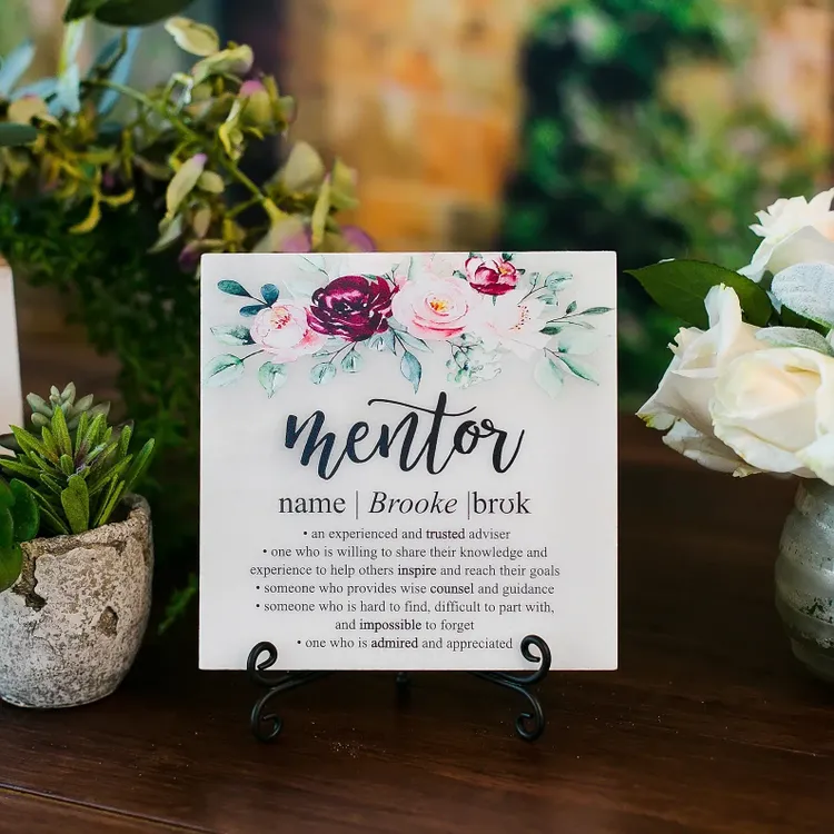 Marble Mentor Plaque