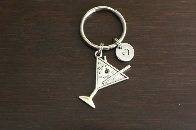 NVENF Silicone Key Ring Bracelet Beaded Wrislet Keychain Portable House Car Keys Ring Holder
