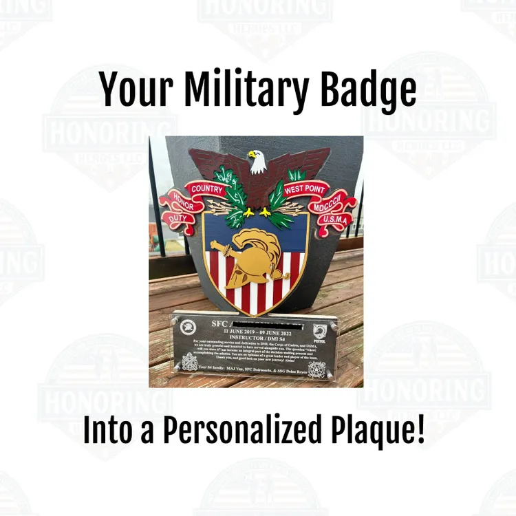 Military Badge Plaque