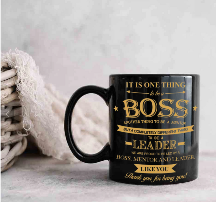 Personalised Boss Man Mug for Men Boss Gifts Boss Mug Manager Mug Manager  Gifts Manager Gift Men Manager Leaving Gift Office 