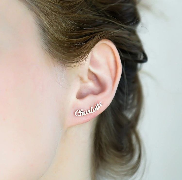 Name Earrings for Her