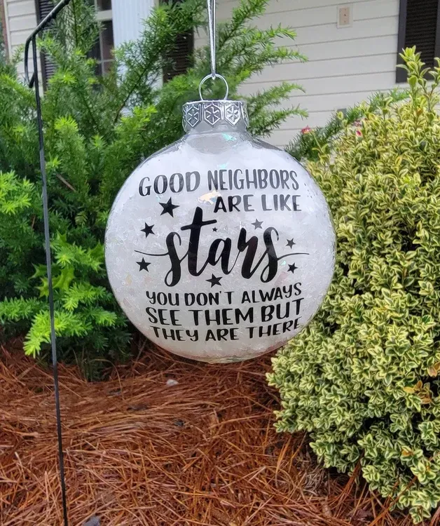 Good Luck Finding Neighbors Than Us Christmas Ornament 2023, Personalized  Neighborhood Friend Ornament, Neighbor Moving Away Gift, Custom with Names  