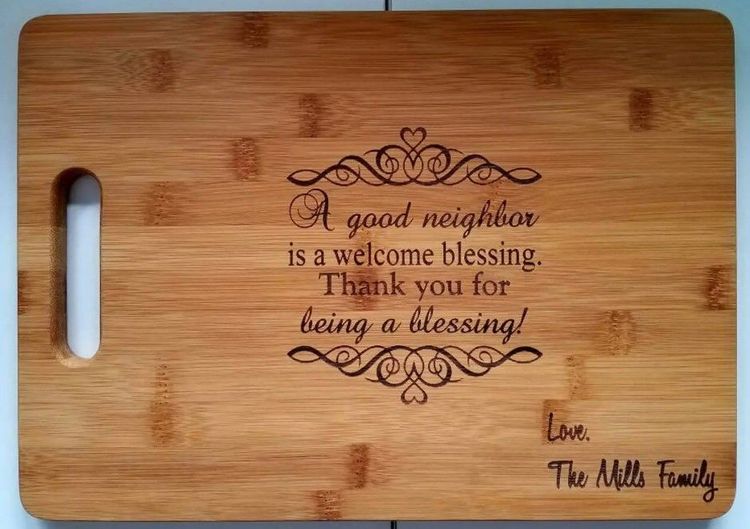 &nbsp;Family Last Name Cutting Board