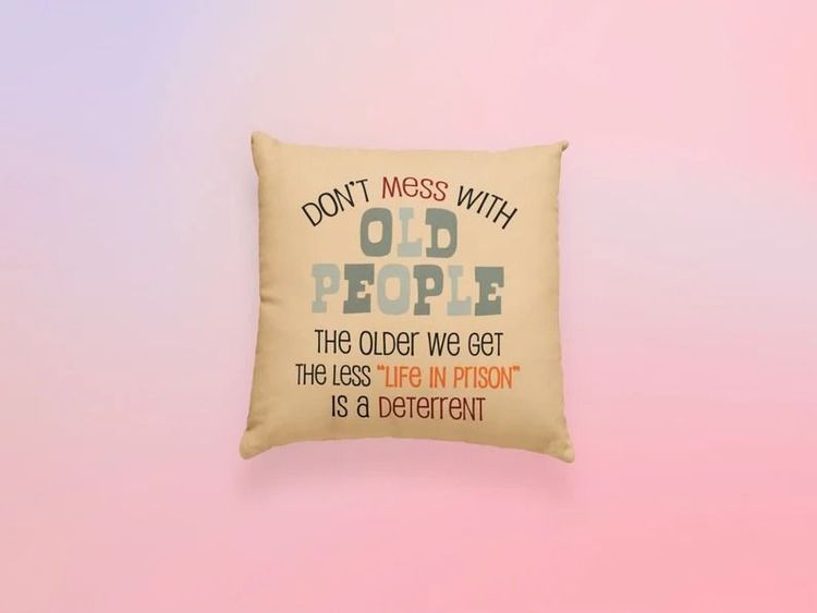 DON'T PISS OFF OLD PEOPLE -AWESOME GIFTS' Sticker | Spreadshirt