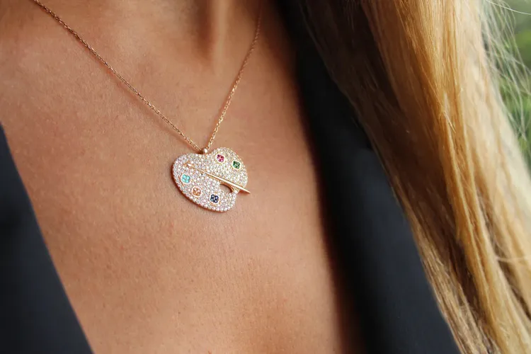 Palette Pendant Necklace