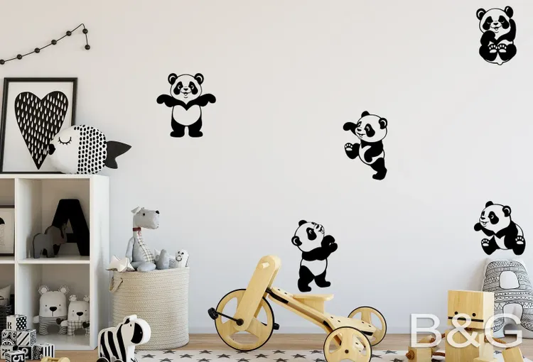 Panda wall decals