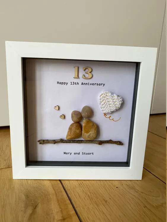 Personalised Wedding Gift, Box Frame, Wedding Gift for Couples, Engagement  Gift Ideas, Couple Pebble Frame, Map Frame Gift, Wedding Gift 