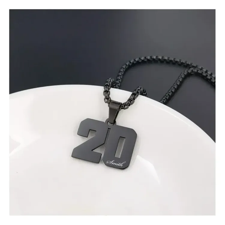 Number Necklace Charm Gift