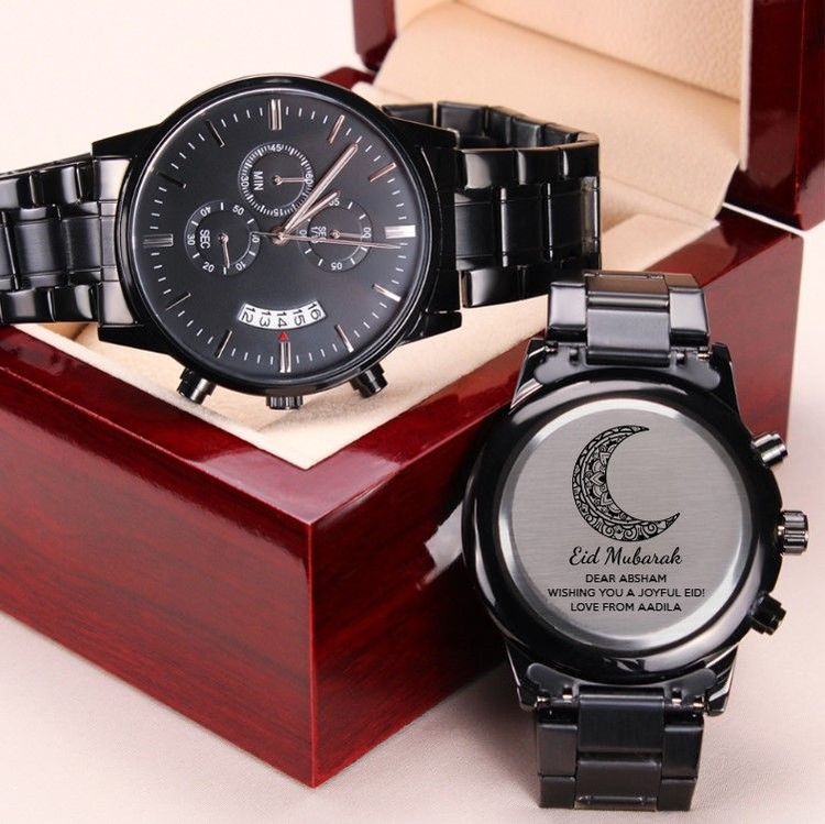medium Personalised Eid Mubarak Dual Engraved Watch ec7145daa6