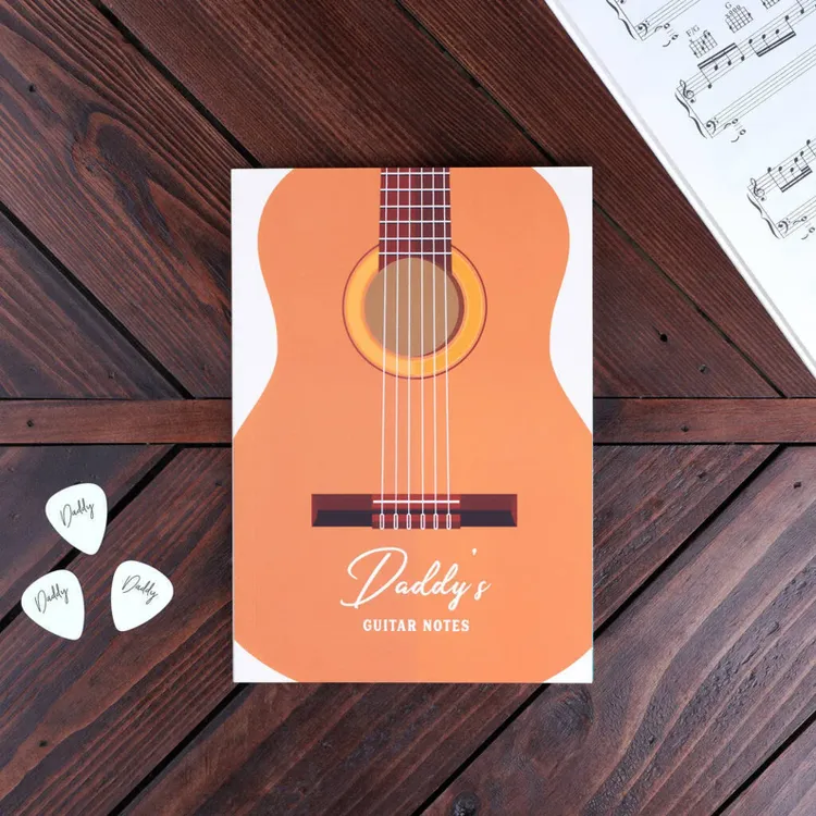 Personalized Guitar Notebook Journal