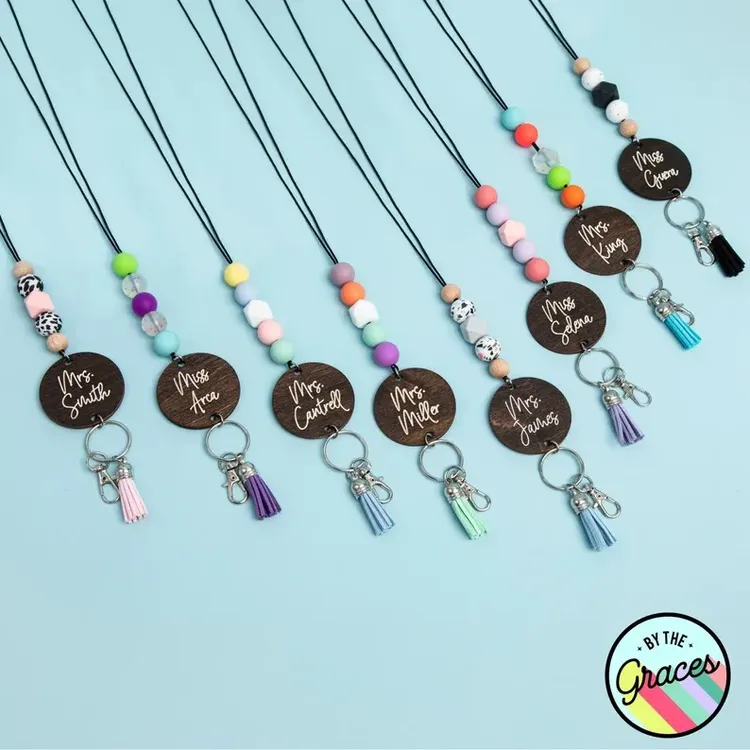 Personalized Beaded Lanyard