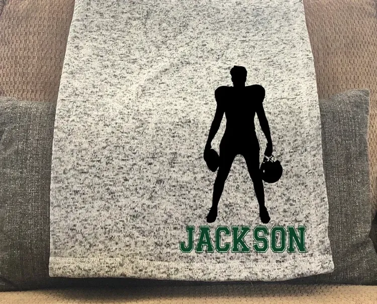Personalized Football Throw Blanket