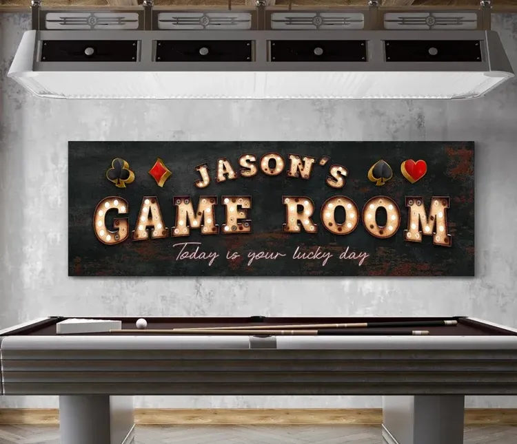 Personalized Game Room Sign