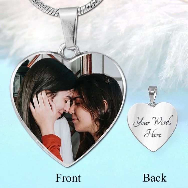 Lesbian Girlfriend Romantic Gift Custom Drawing Couple 