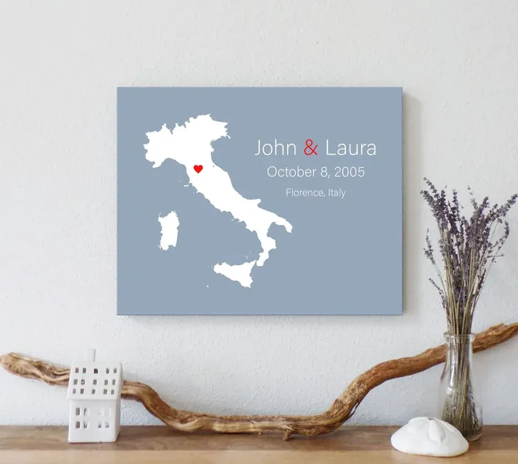 Personalized Italy Map